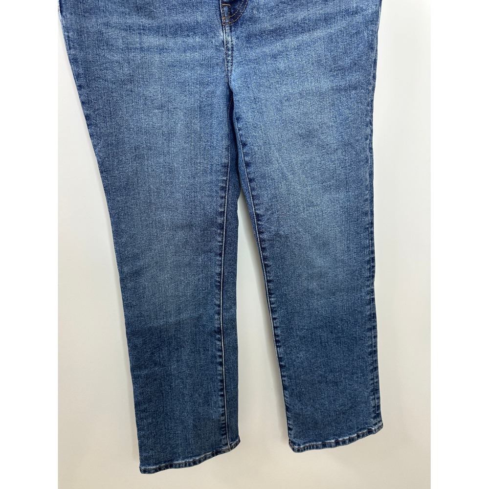 Madewell Cali Demi Boot Jeans Glenside Wash Blue Denim Size 26 Cropped Cotton - Picture 4 of 12
